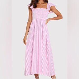 Petal & pup striped pink dress